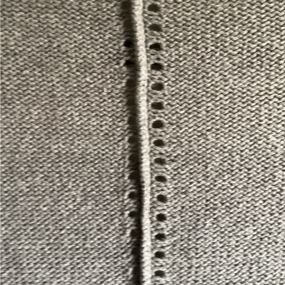 Belle by Bellini 3x grey long sweater/duster. awesome fringe sleeves - Picture 6 of 9